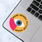 Make Orwell Fiction Again Sticker, Bookish Laptop Kindle Decal, Gifts for Readers