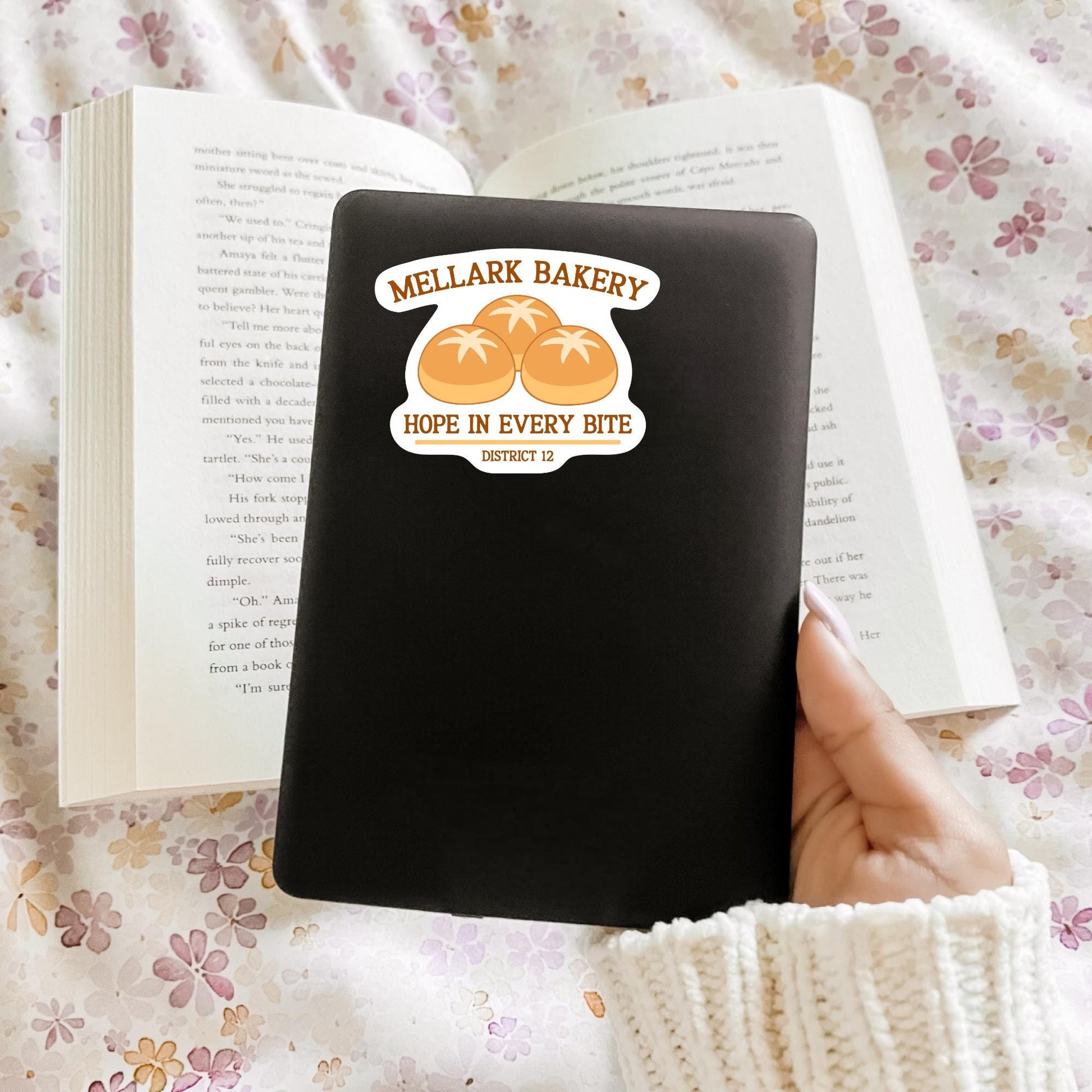Mellark Bakery Sticker, Bookish Laptop Kindle Decal, Gifts for Readers