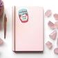 Reading Is My Jam Sticker, Bookish Laptop Kindle Decal, Gifts for Readers