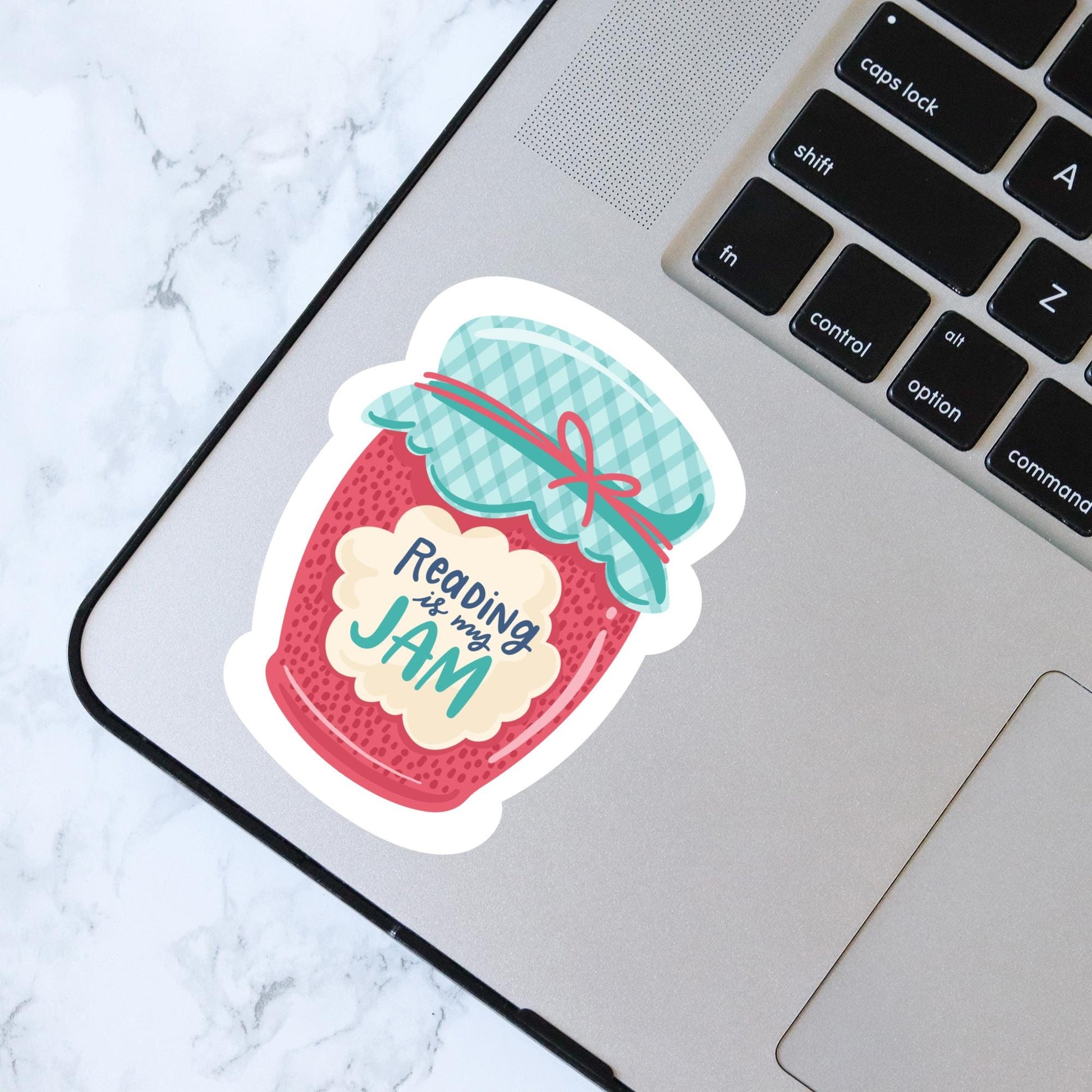 Reading Is My Jam Sticker, Bookish Laptop Kindle Decal, Gifts for Readers