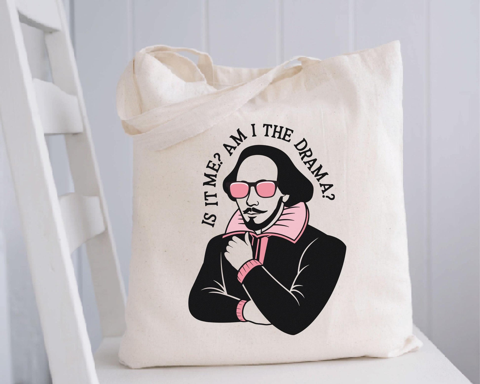 Is It Me, Am I the Drama? Shakespeare Tote Bag, Bookish Bag, Gifts for Readers, Bookworm