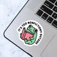 It's Too Nonfictiony Outside Sticker, Bookish Kindle Laptop Decal, Gifts for Book Lovers
