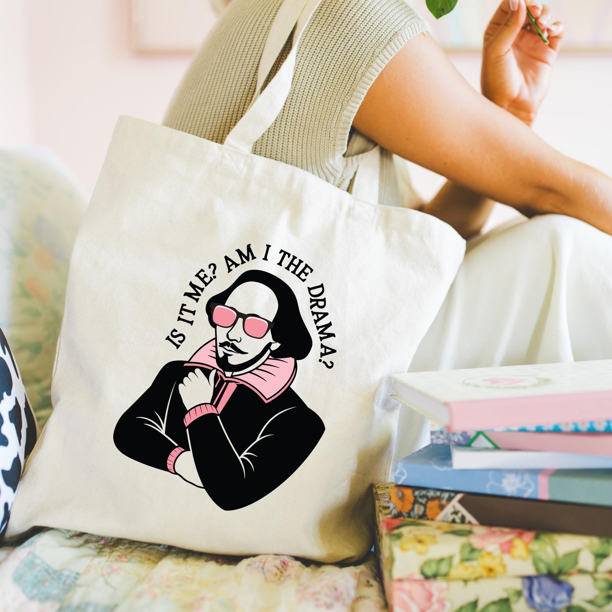 Is It Me, Am I the Drama? Shakespeare Tote Bag, Bookish Bag, Gifts for Readers, Bookworm