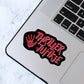 Thriller Junkie Sticker, Bookish Kindle Laptop Decal, Gifts for Book Lovers, Waterproof