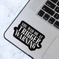 You Had Me At Trigger Warning, Bookish Kindle Laptop Decal, Gifts for Book Lovers, Waterproof