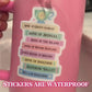Romance Girlie, Bookish Sticker, Kindle Decal, Gifts for Book Lovers, Laptop Decal, Waterproof, Romance, Kindle Sticker, Romantasy